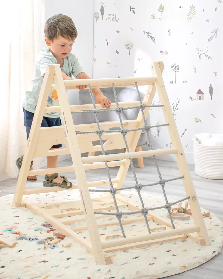 Triangolo da arrampicata Montessori in Legno - Struttura Pikler