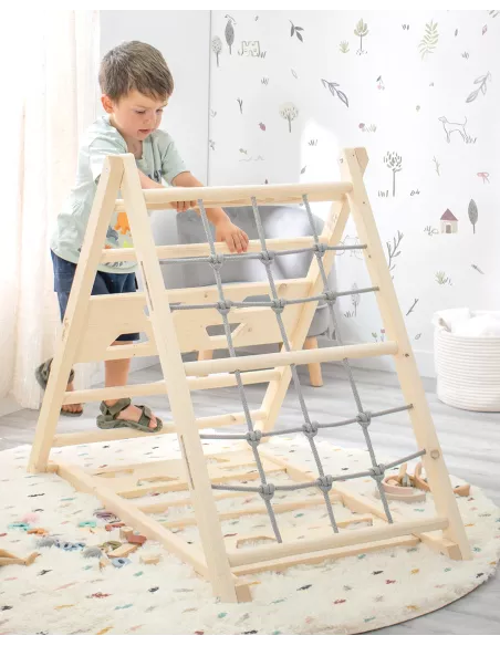 Triangolo da arrampicata Montessori in legno