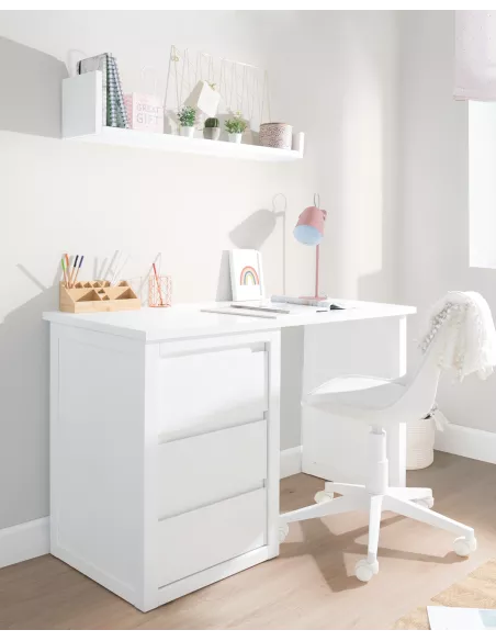 Scrivania con cassettiera. Lineare