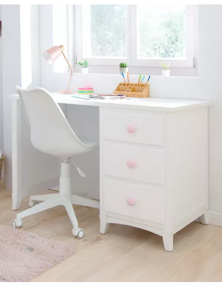 Scrivania con cassettiera