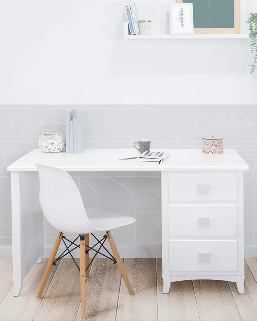Scrivania con comodino - Consegna gratuita