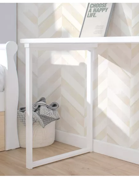 Scrivania con cassettiera e gamba in metallo - Consegna gratuita