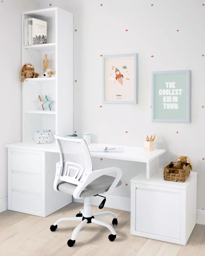 Scrivania con due cassetiere per ragazzi- Consegna gratuita