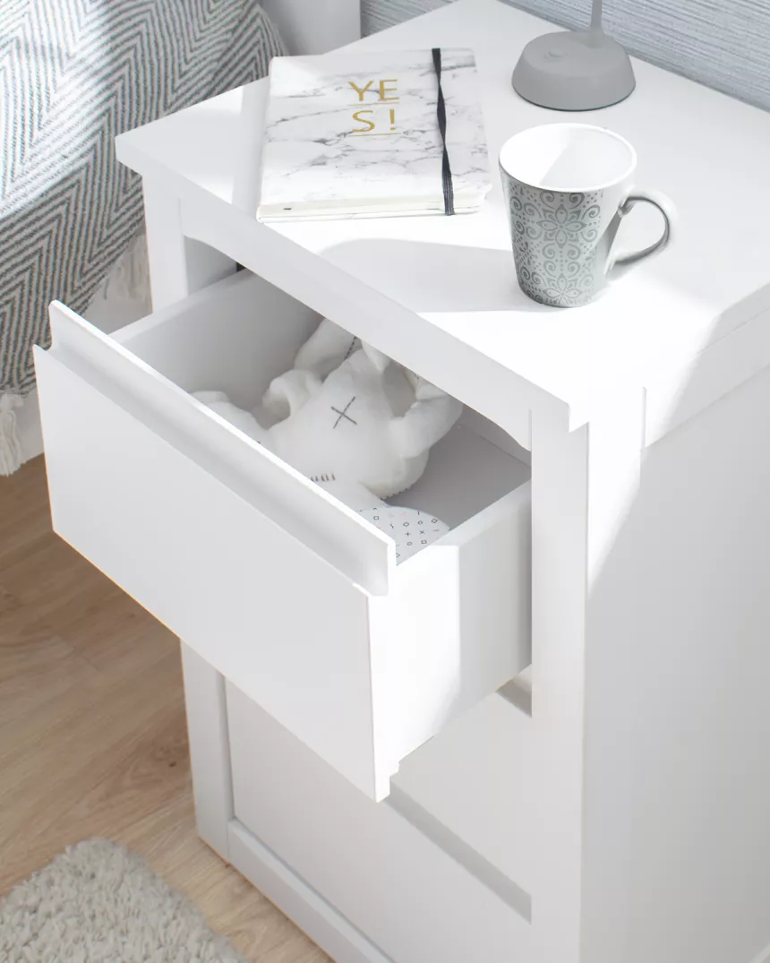 Comodino 3 cassetti Lineare - Consegna gratuita