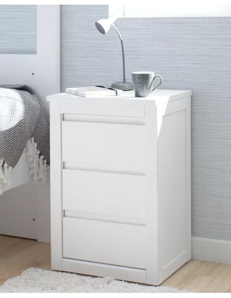 Comodino 3 cassetti Lineare - Consegna gratuita