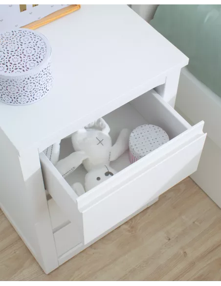 Comodino 3 cassetti Lineare - Consegna gratuita