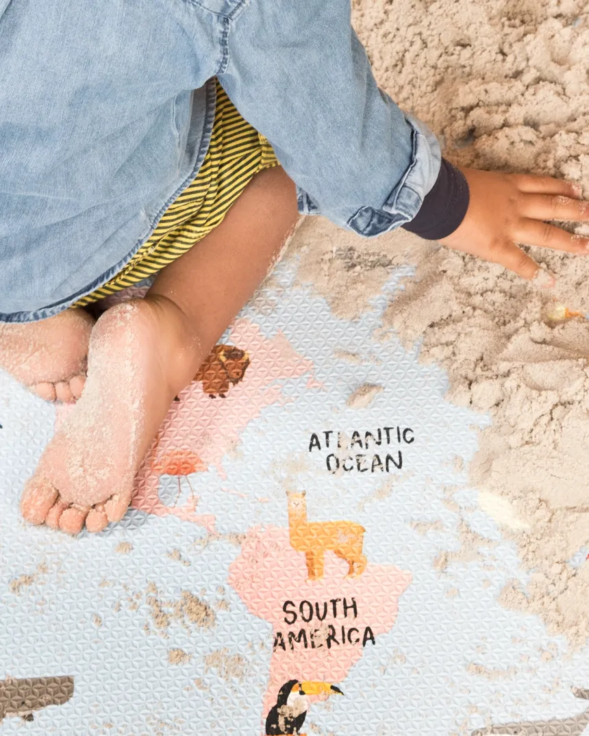 Tappeto per bambini mondo - Consegna gratuita