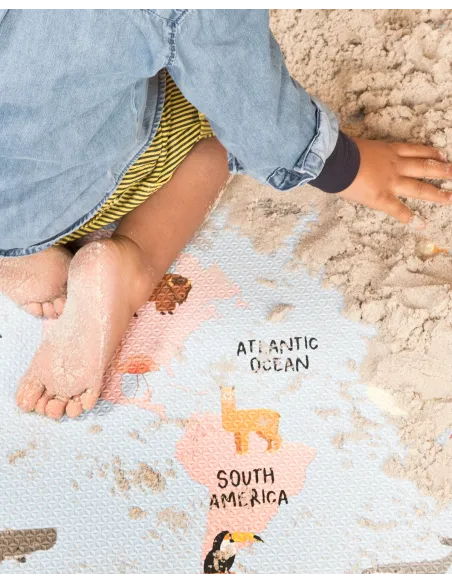 Tappeto per bambini mondo - Consegna gratuita