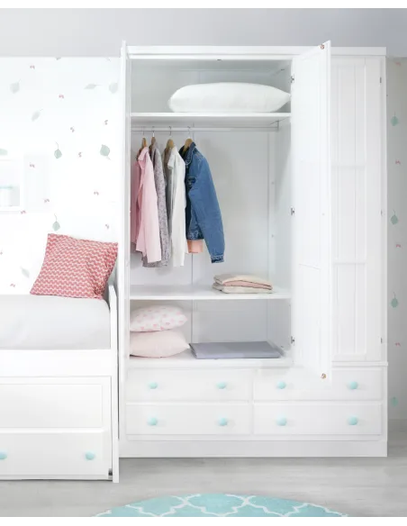 Armadio per adolescente 3 ante con cassetti - Consegna gratuita