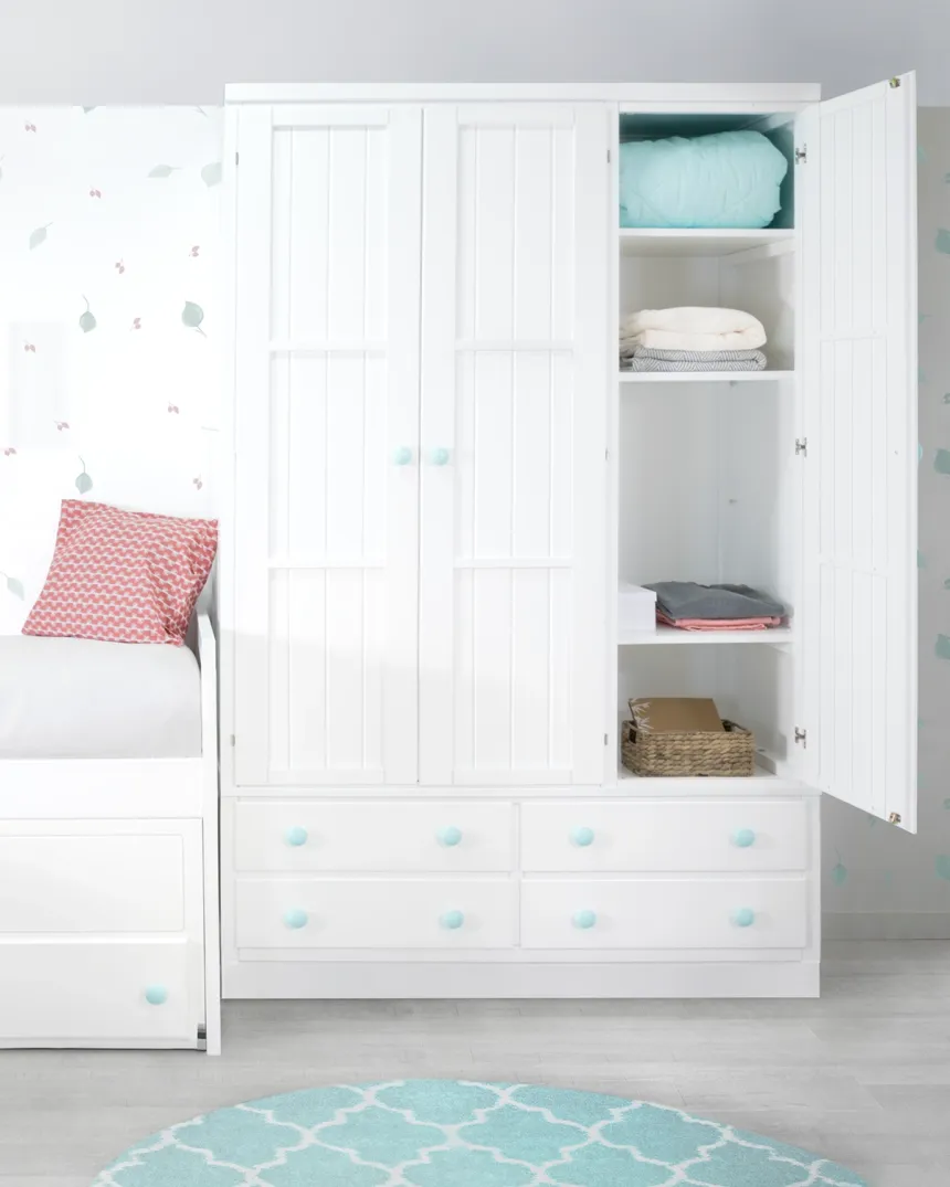 Armadio per adolescente 3 ante con cassetti - Consegna gratuita