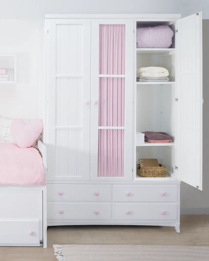 Armadio per adolescente 3 ante con cassetti - Consegna gratuita