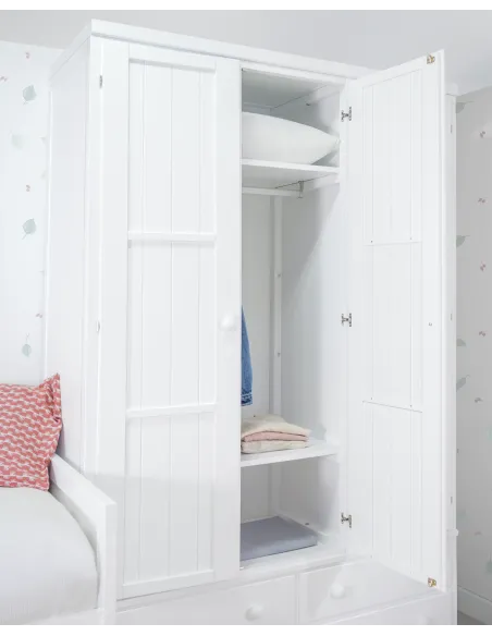 Armadio per adolescente 3 ante con cassetti - Consegna gratuita