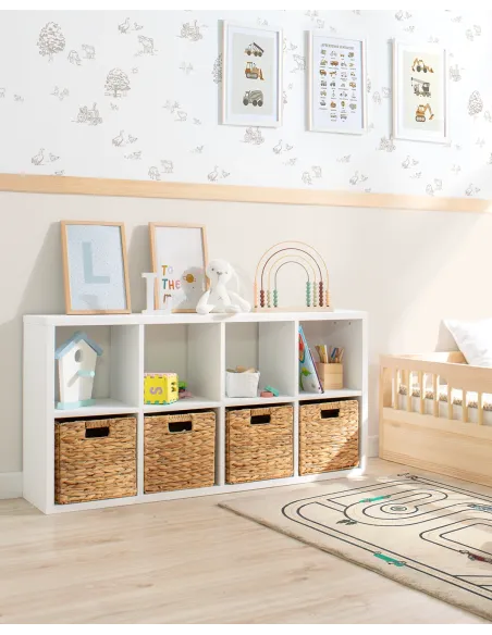 Scaffale con 4 cesti portaoggetti