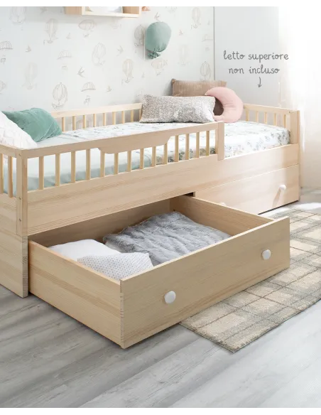 Kit evolutivo in legno naturale per letto Montessori Sofia