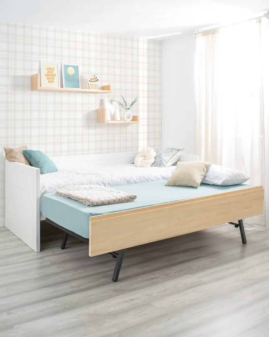 Letto estraibile lineare nordico - consegna gratuita