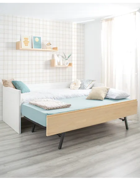 Letto estraibile lineare nordico - consegna gratuita