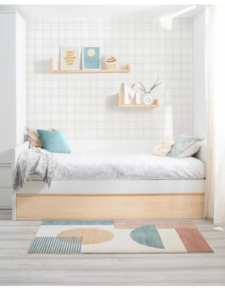 Letto estraibile lineare nordico - consegna gratuita