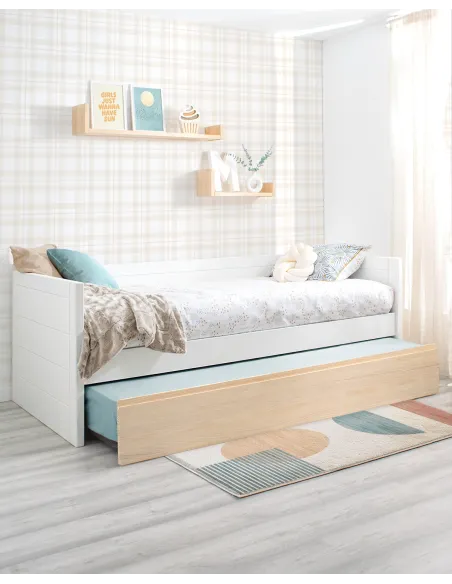 Letto estraibile lineare nordico - consegna gratuita