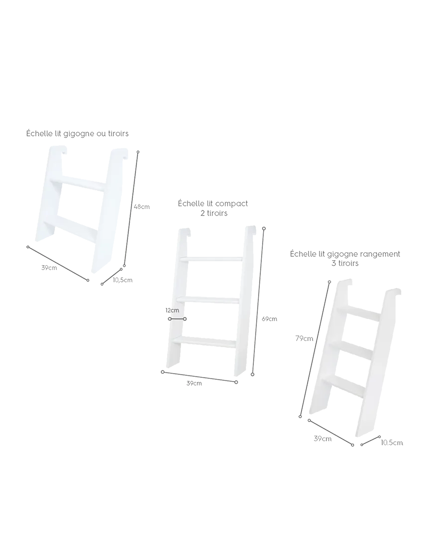 Scaletta per letti dei bambini - Consegna gratuita