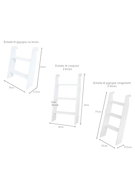 Scaletta per letti dei bambini - Consegna gratuita