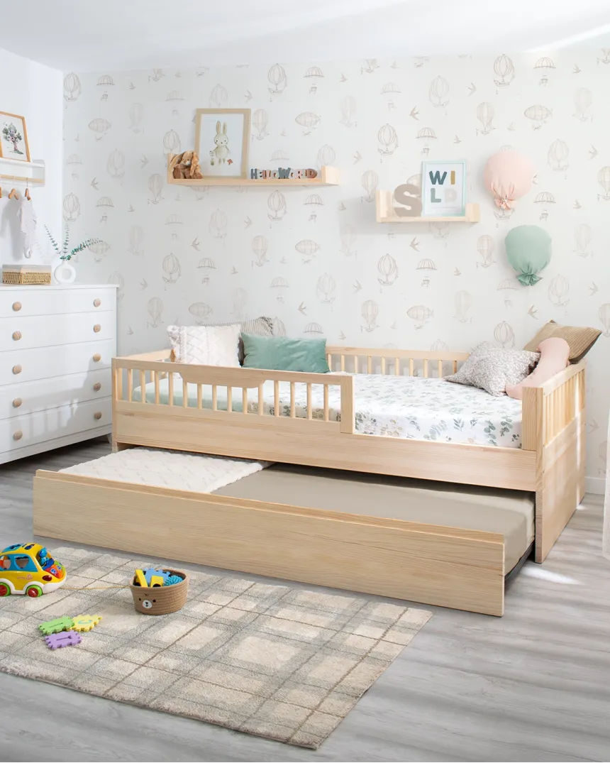 PACCHETTO Letto Montessori Sofia + kit evolutivo Naturale
