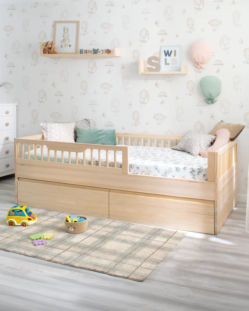 PACCHETTO Letto Montessori Sofia + kit evolutivo Naturale