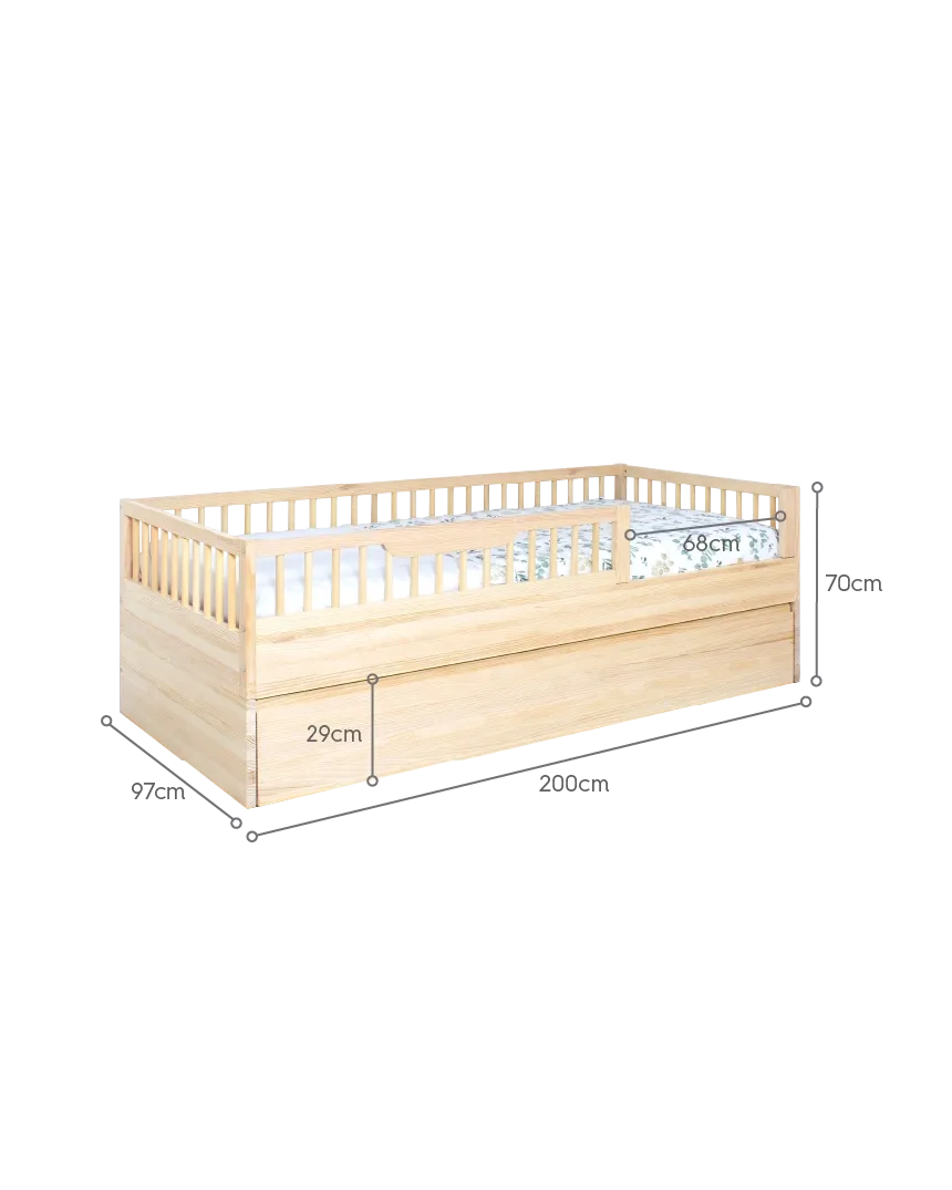 PACCHETTO Letto Montessori Sofia + kit evolutivo Naturale