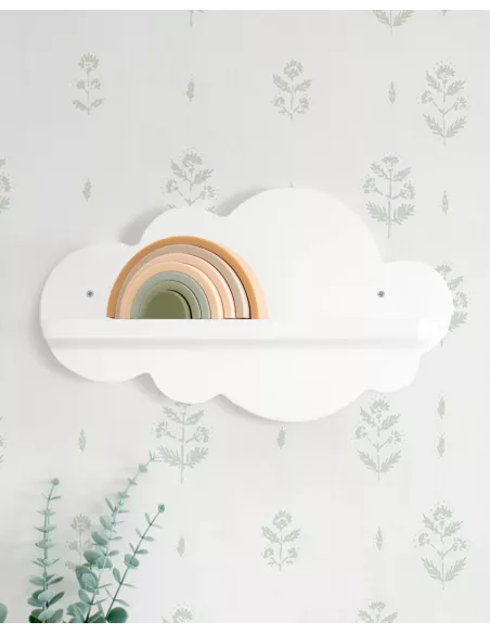 Cameretta per bambini con Letto Nuvola e contenitori
