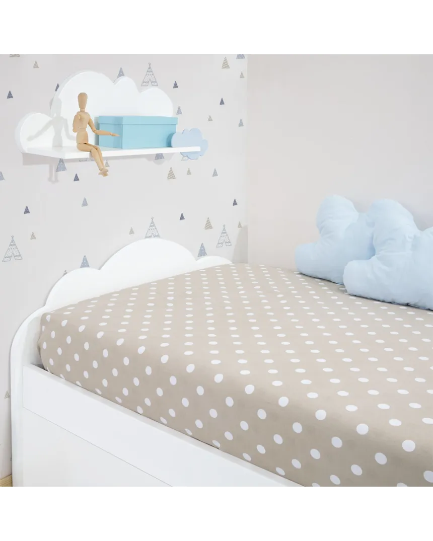 Cameretta per bambini con Letto Nuvola e contenitori