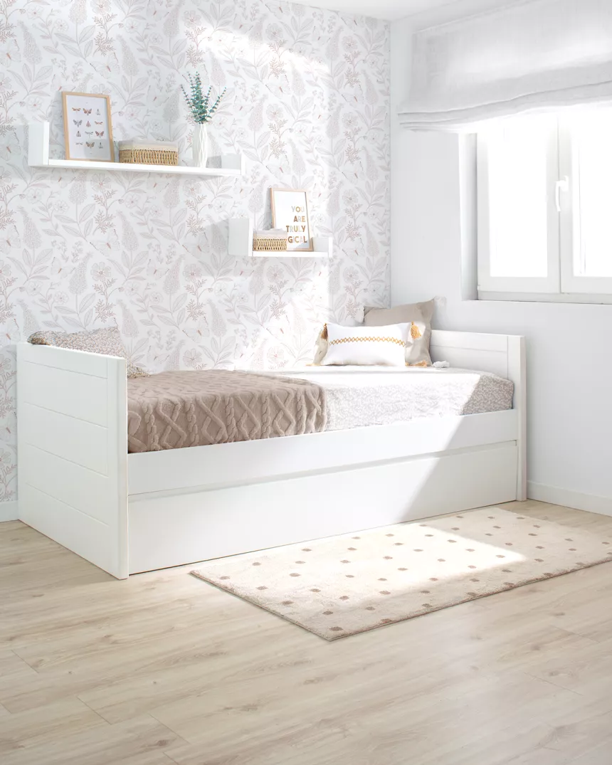 Letto ad L con letto estraibile Lineare - Garanzia di 3 anni