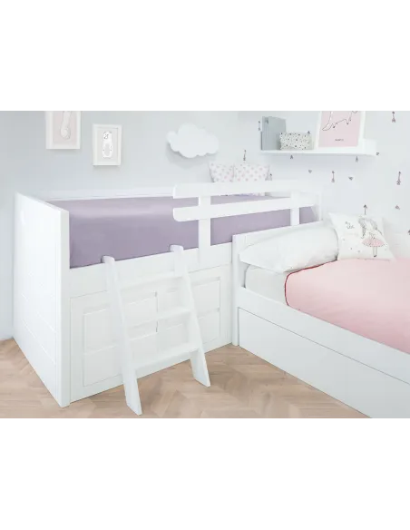 Letto ad L con letto estraibile Lineare