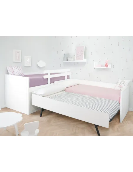Letto ad L con letto estraibile Lineare
