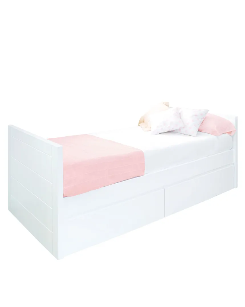 Letto ad L con cassetti Lineare - Garanzia di 3 anni