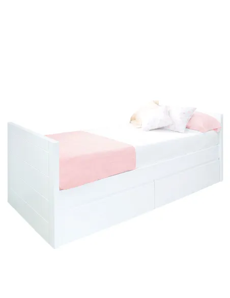 Letto ad L con cassetti Lineare - Garanzia di 3 anni
