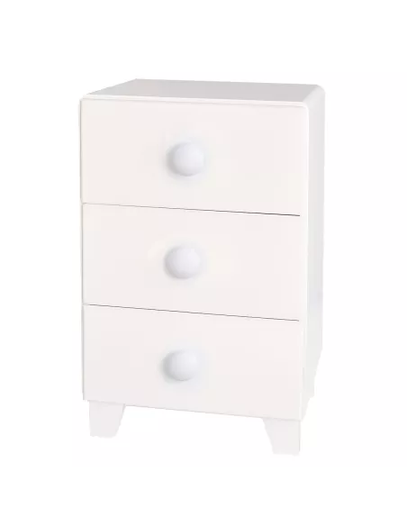 Comodino piccolo tre cassetti
