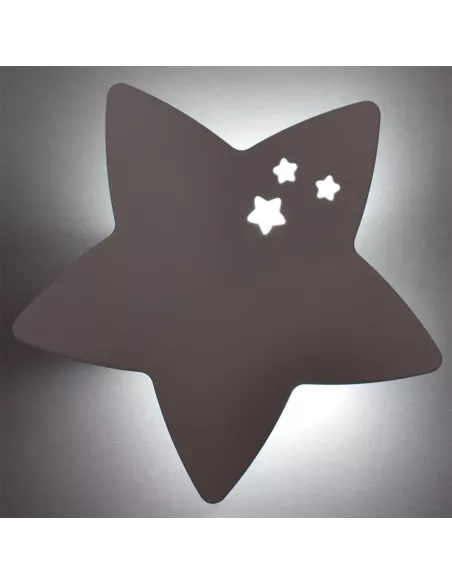 Lampada da parete accesa Stella