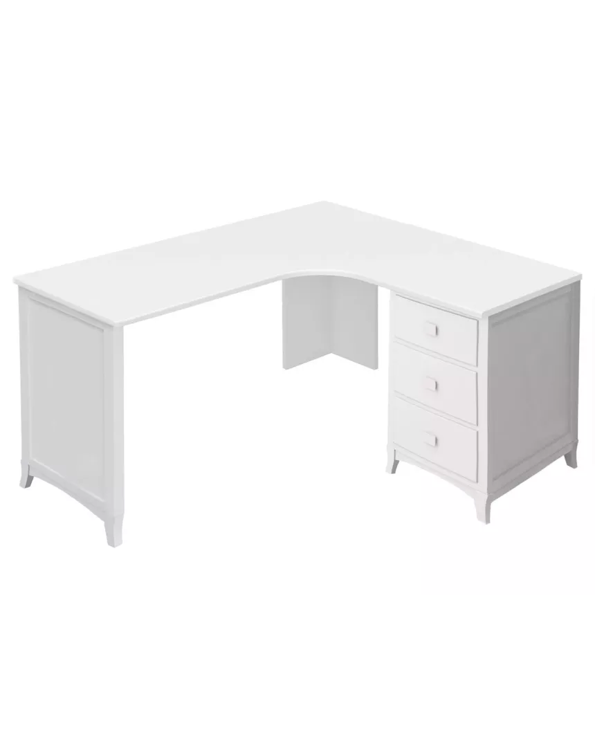Scrivania angolare con cassetti destra