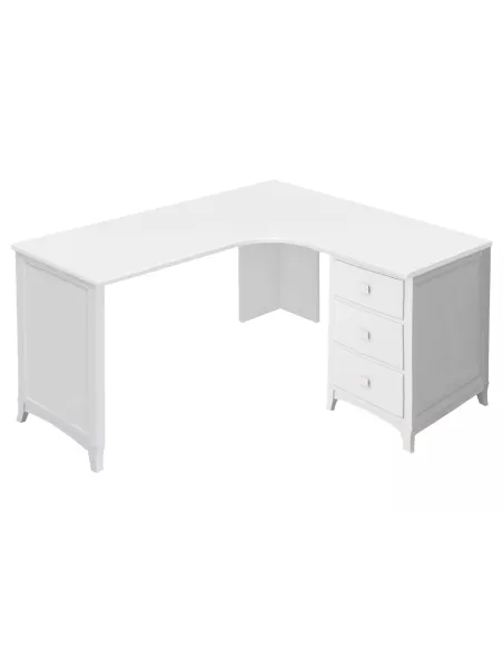 Scrivania angolare con cassetti destra