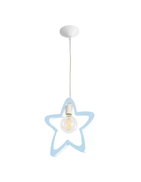 Lampada a sospensione per bambini Stella blu