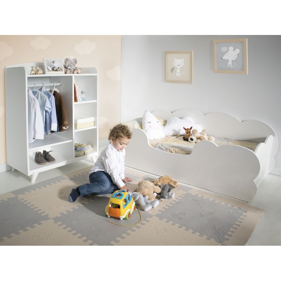 Camera da letto per bambini Montessori Nuvola con Armadio