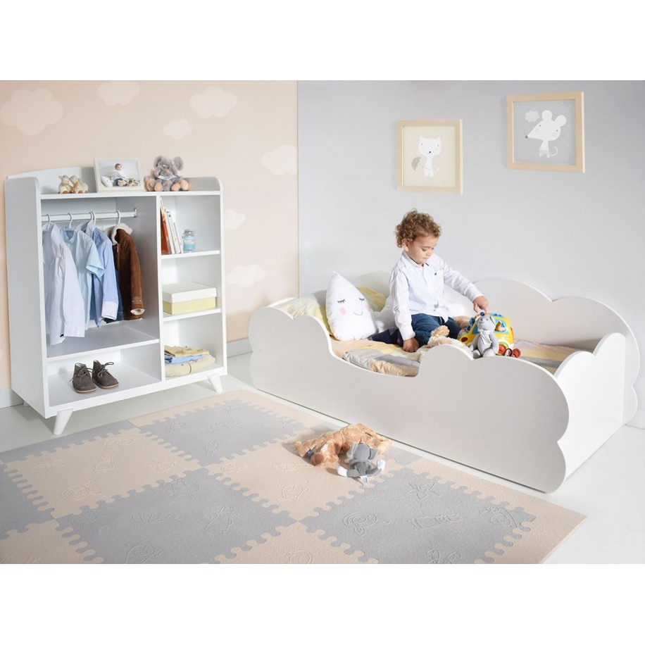 Camera da letto per ragazzi Montessori Nuvola con Armadio