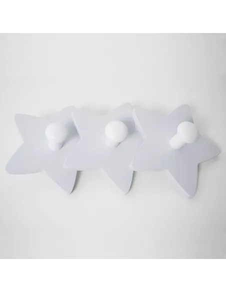 Appendiabiti a parete Stella grigio