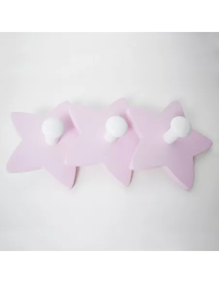 Appendiabiti a parete Stella rosa