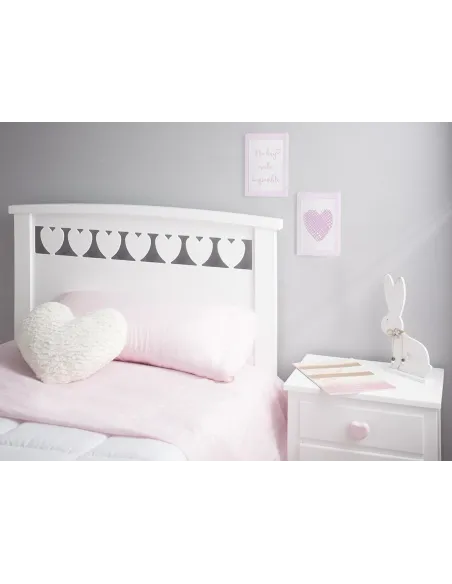 Letto per bambini Cuori dettaglio testiera