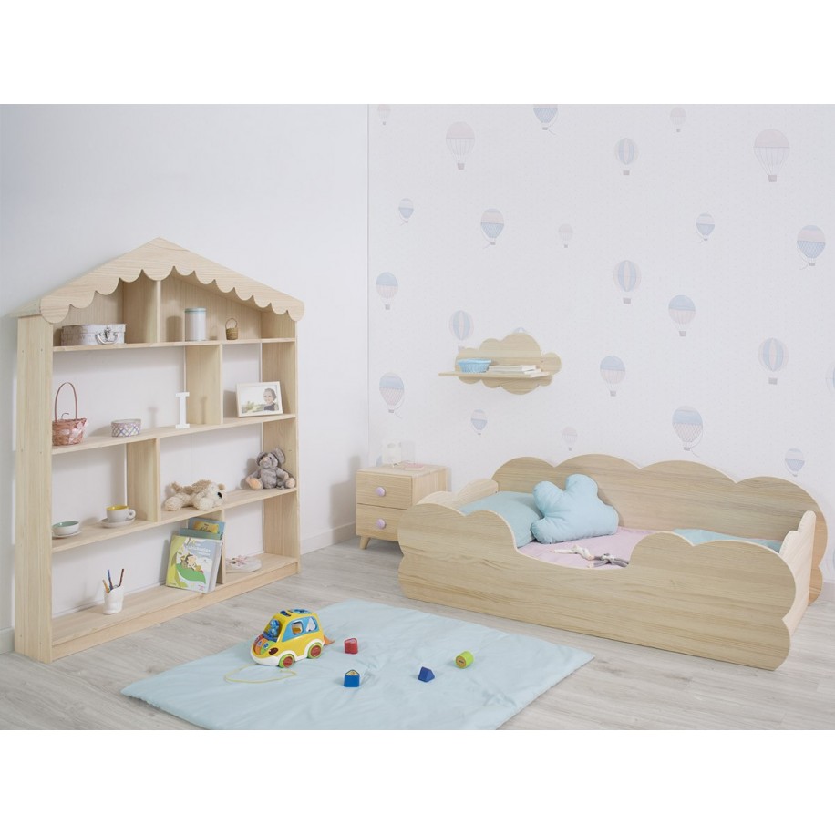 Camera da letto Montessori Nuvola legno naturale