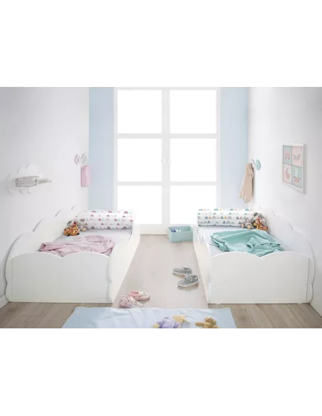 Cameretta per bambini con Appendiabiti a parete Nuvola