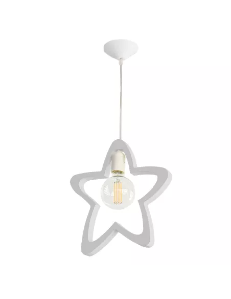 Lampada a sospensione Stella grigio