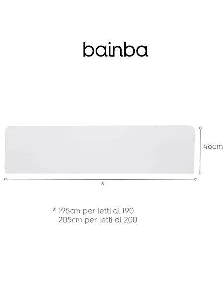 Misura spalliera per letto Dritta 