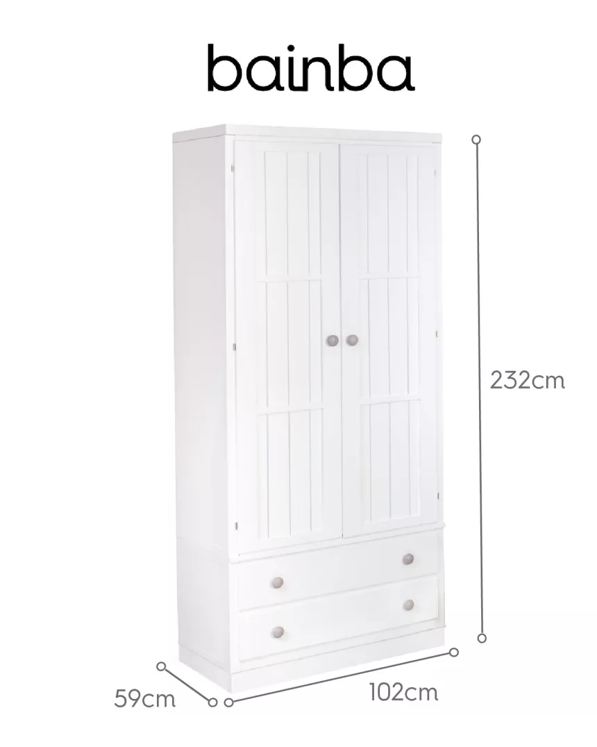 Armadio due ante e cassetti per bambini e adolescenti 2