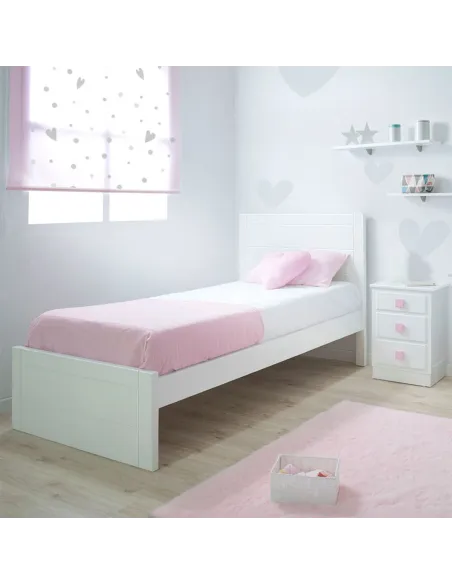 Letto lineare pediera bassa